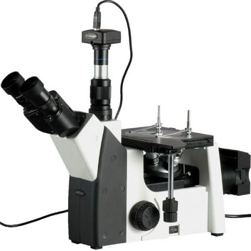 50X-1000X Inverted Trinocular Metallurgical Microscope + 3MP Camera
