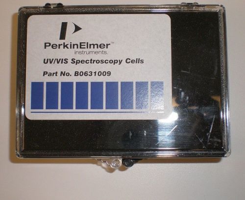 PerKin Elmer Set of 2  Quartz Cuvettes 10mm  Spectroscopy cells