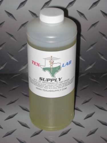 Tex Lab Supply 32 Fl. Oz. Grape Seed Oil USP Grade - Sterile
