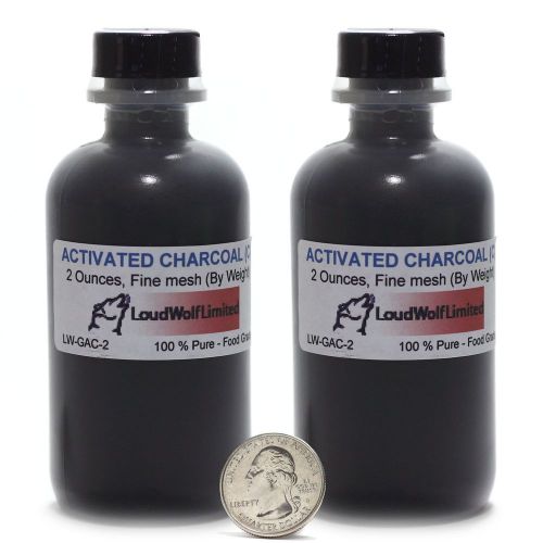 Activated charcoal / fine powder / 4 ounces / 100% pure food grade / ships fast for sale