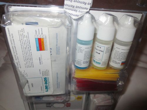 LAB-AIDS ABO-RH COMBINATION BLOOD TYPING KIT #1C-32 W/ TEACHERS GUIDE NEW SEALED