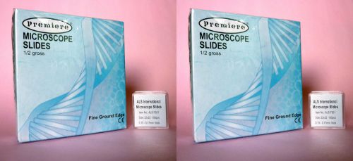 720 Blank Microscope Slides 1000 Slide Covers glass Coverslips cover slips