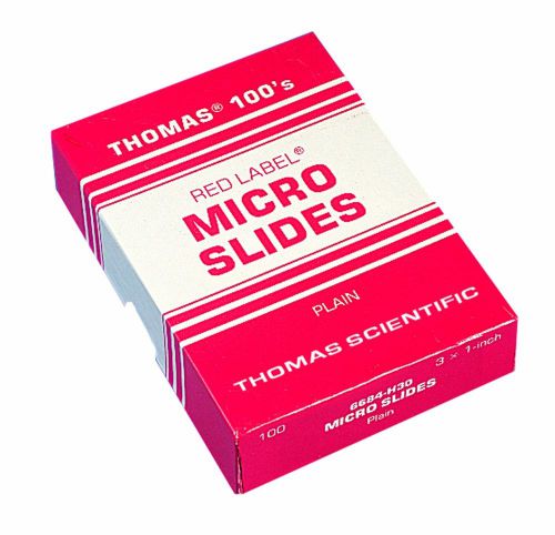 Thomas 2951WFC-602757 Red Label Microscope Slide, Frosted End, 0.96 to 1.06mm...