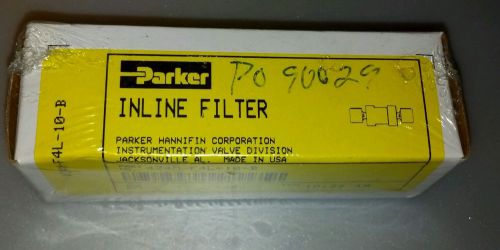Parker Inline filter 4Z4M-F4L-10-B ,  1/4  pipe  x  1/4