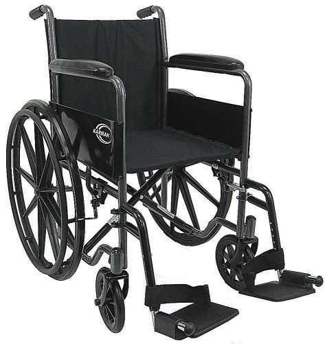 16 inch Seat Narrow Karman K3 Lightweight Manual Wheelchair Transporter Durable