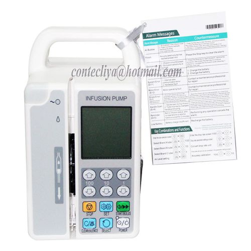 Popular new infusion pump,flow rate,volume limit,keep-vein-open rate,audio-alarm for sale