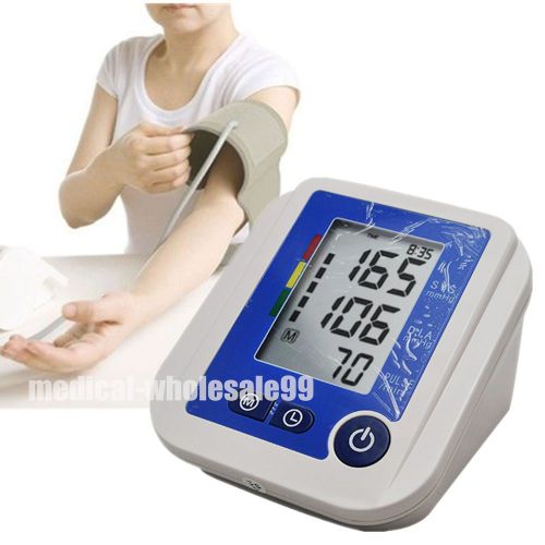 newDigital LCD Upper Arm High Accuracy Automatic Blood Pressure Monitor Cuff Set