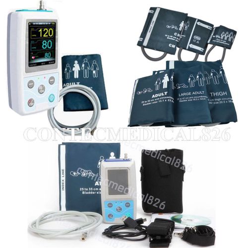 New 24Hours Ambulatory blood pressure monitor , NIBP monitor, Free cuffs,CE FDA
