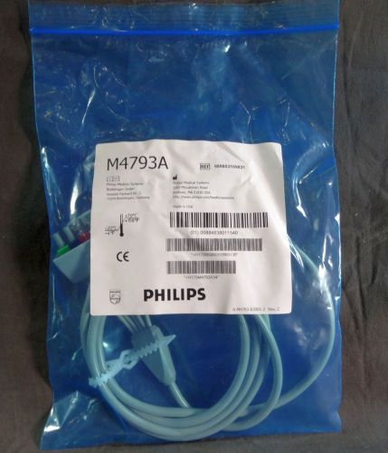 Philips ECG Trunk Cable Extended- Five Lead M4793A - NEW