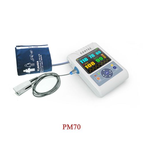Hot Handheld CE PM70 Patient Monitor SPO2,PULSE RATE,NIBP,3.5&#039;&#039; TFT LCD Display