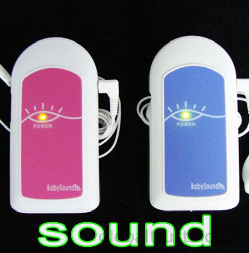 Prenatal fetal doppler baby heart monitor w free gel w earphone hear baby heart for sale