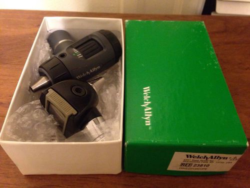 Welch allyn macroview otoscope # 23810 3.5v head new + # 25020 as gift lr !! for sale