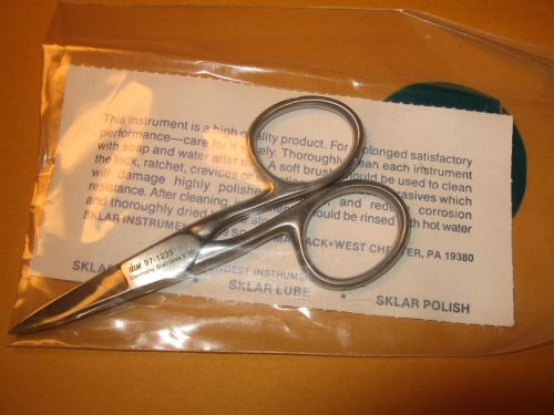 SKLAR FINGER NAIL SCISSORS STRAIGHT 3-1/2&#034; #97-1235 GERMANY