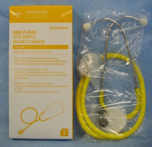 Medline single-head stethoscope- yellow-  ref mds926108 for sale
