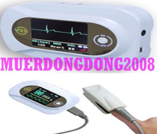 CE MultiFunction Handheld Visual Electronic Stethoscope Contec CMS-VE +Spo2Probe