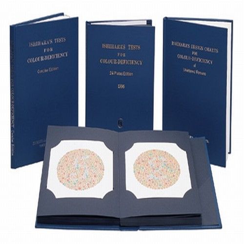 Ishihara Color Deficiency Test Chart Book 14 Plate NEW
