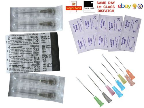 10 15 20 25 30 40 50 100 terumo needles 22g 0.7x30 ciss ink blue fast cheapest for sale