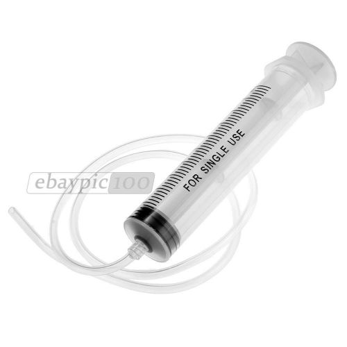 100ml syringe + tube plastic for hydroponics nutrient measuring for sale