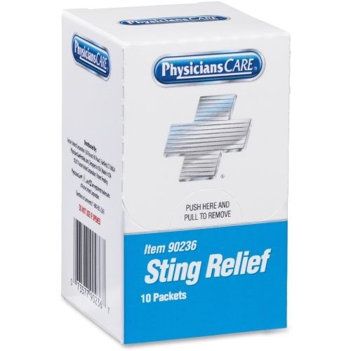 Physicianscare sting relief pad - first aid kit refill - acm90236 for sale