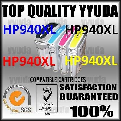 4x ink cartridges hp 940xl hp940 for hp officejet 8000 8500 with chip printer for sale