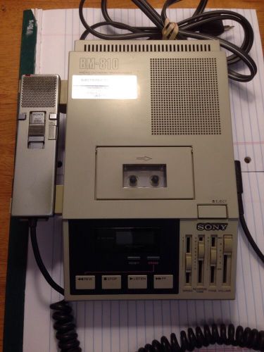 Sony BM-810 Micro Dictator Transcriber Works!