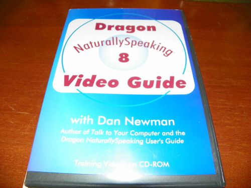Dragon naturally speaking 8 video guide training video set for dictation to text for sale