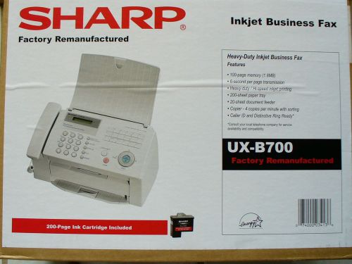 SHARP INKJET BUSINESS FAX  UX-B700  FACTORY REMANUFACTURED