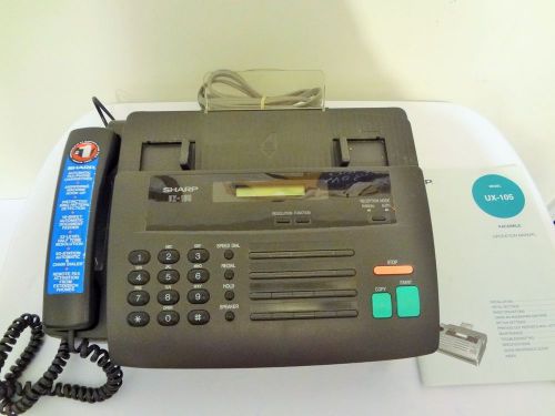 Sharp Automatic FAX / Phone UX-105 With Manual &amp; Connections Pre-Owned