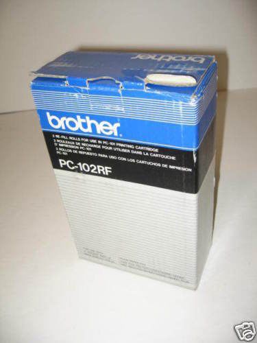 OEM New Brother PC-102RF Fax Ribbon Refill Roll 2 Pack