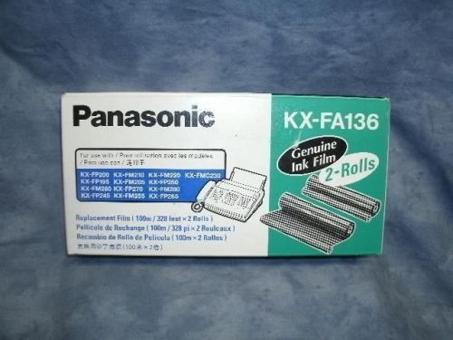 Panasonic Fax Ribbon Roll 2-Pack  KX-FA136  (Sealed)