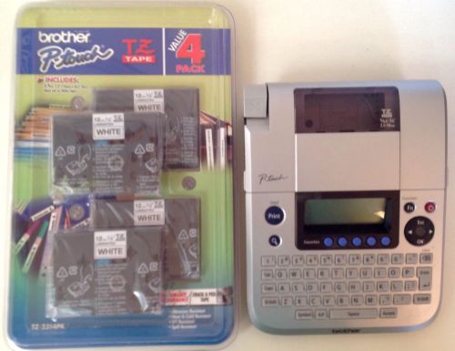 Brother P-Touch PT-1830 Label Thermal Printer And 4 Label Cartridges. Bundle.