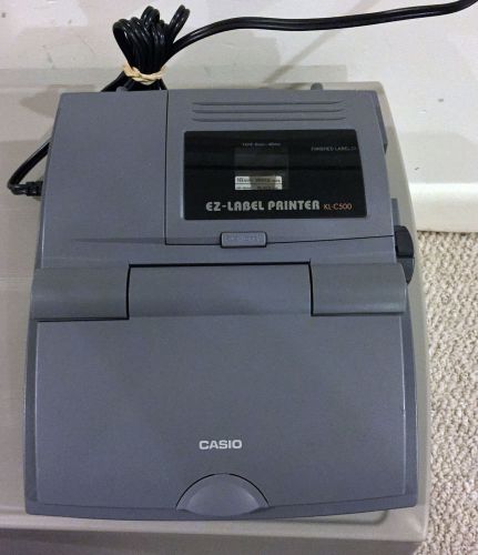 Casio EZ-Label Printer Model KL-C500 Label Maker Includes Label Tape