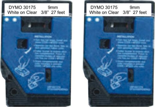 White on Clear DYMO 30175 (same as TC14Z1 for P-Touch)(REDUCED)