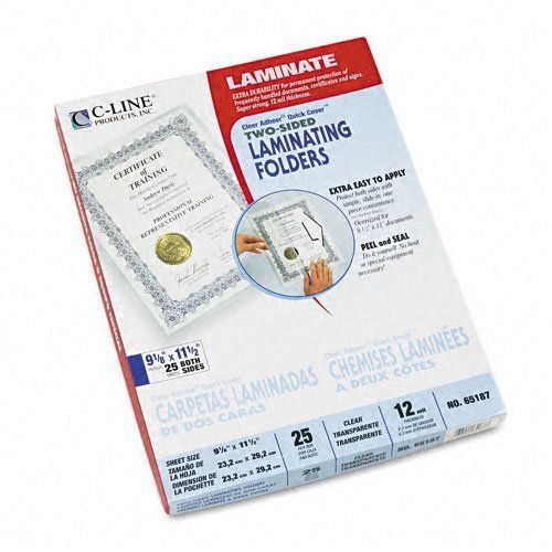 C-line 65187 Laminating Quick Covers 12 Gauge 8-1/2inx11in Clear