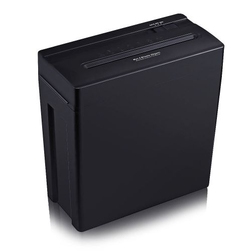 5 Sheet Cross-Cut Paper Credit Card Staples Shredder With Basket Home Office