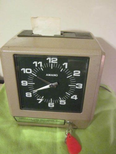 American Time Recorder Time Clock Amano Model  6400