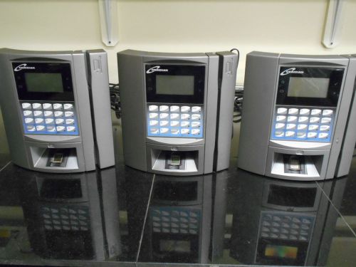 Ceridian Biometric Series Employee Time Clock w/ Card Reader - Lot of 3