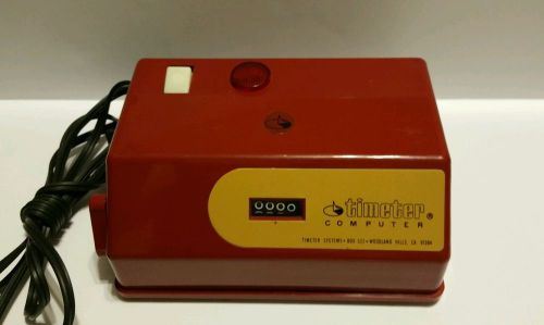 Vintage Timeter computer Time Clock Red Color Model # 903