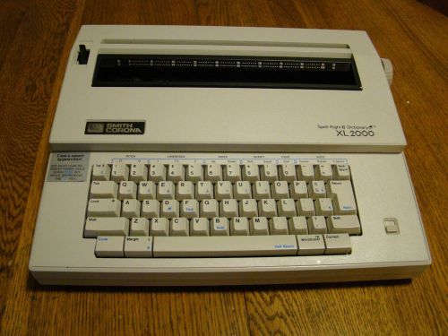 Smith Corona Spell Right II Dictionary XL2000 Electric Typewriter w/cover