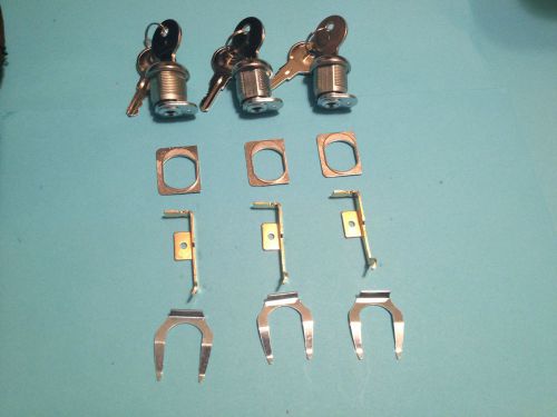 3 Hon F24 &amp; F28 Vertical File cabinet Locks(Keyed Alike) Lock,Key Keys