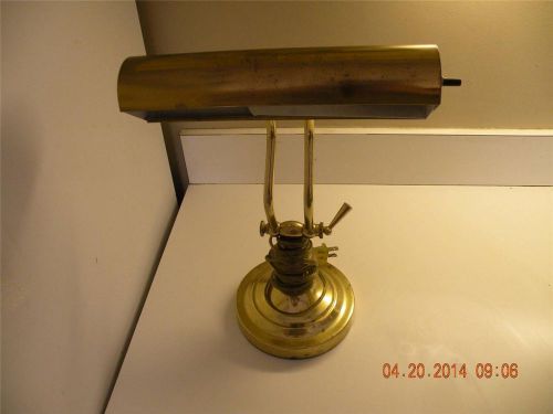 Overhead table / desk lamp light gold color 13&#034; tall 9 1/2&#034; wide UL listed work