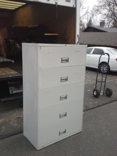 File Cabinet - lateral- 5 Draw - Puddy color