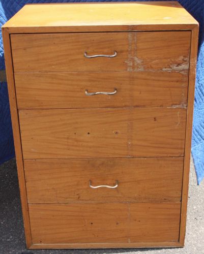 Vintage herman miller office 4 drawers wooden , file cabinet for sale