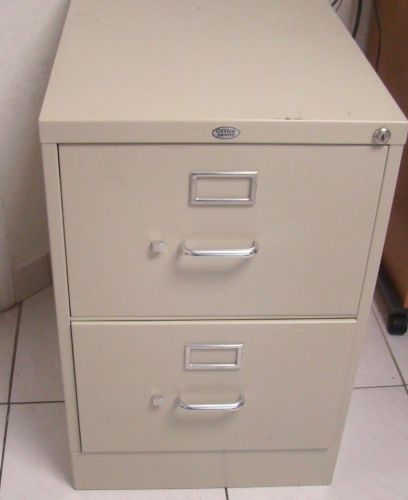 TWO DRAWER VERTICAL FILE CABINET PRE-OWNED