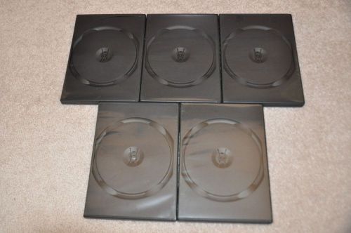 New cd/dvd/blu ray case 5 pack standard 14mm single for sale