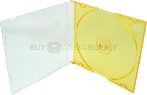 5.2mm Slimline Orange Color 1 Disc CD Jewel Case - 400 Pack