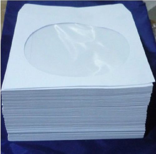 300 Pieces White Paper CD Sleeves, FREE SHIPPING