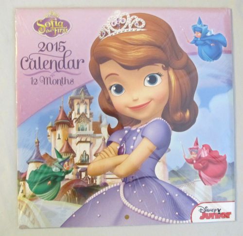 Sofia the First*2015 Calendar*wall*12 month*NEW sealed*Disney Junior*by Bendon
