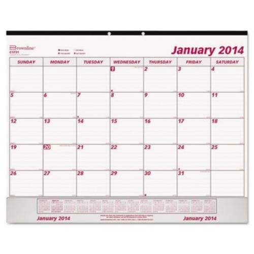 Rediform vinyl strip monthly desk pad - daily, monthly - 22&#034; x 17&#034; - 1 (c1731v) for sale