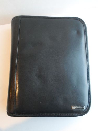27603 116 black franklin covey planner leather full zipper 7 ring 8 x101/4x2 3/8 for sale